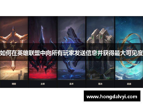 如何在英雄联盟中向所有玩家发送信息并获得最大可见度